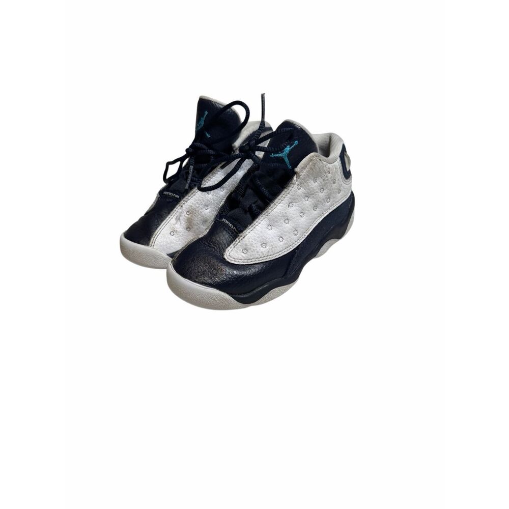 Nike Air Jordan 13 Retro Obsidian White Dark Blue Toddler size 10 Childrens